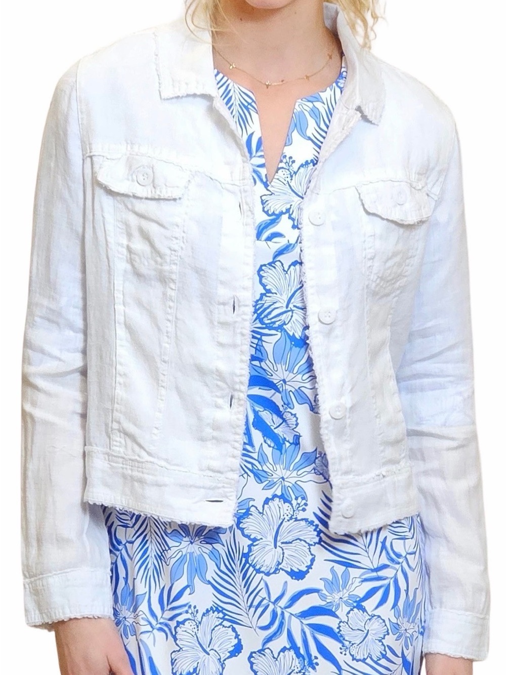Lulu B Linen Jacket Size 1X